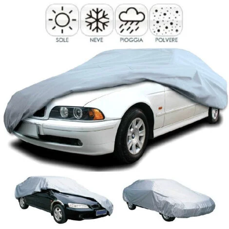 TrAdE Shop Traesio - Telo Copriauto Impermeabile Copertura Auto Pvc Anti Pioggia Sole Xxl -