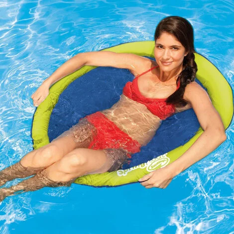 TrAdE Shop Traesio - Seduta Amaca Sedia Galleggiante Float Lettino Piscina Materassino Traforato -