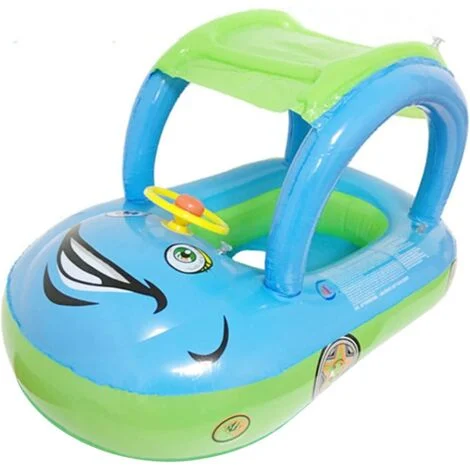 Anello da nuoto gonfiabile per bambini, boa per bambini, barca gonfiabile per bambini, galleggiante per bambini, galleggiante per piscina, adatto per bambini dai 6 ai 36 mesi