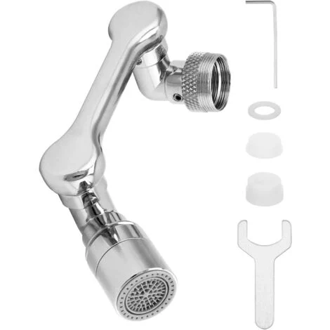 Aeratore per rubinetto girevole, rubinetto girevole a 1080°, prolunga per rubinetto, per attacco rubinetto cucina bagno, doppia modalità