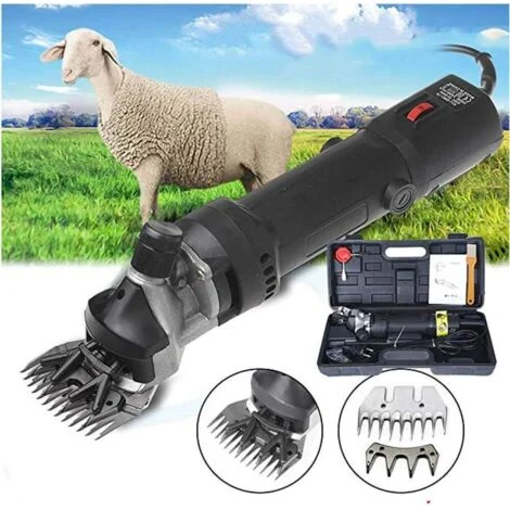 Tosatrice elettrica professionale per pecore da 980 W per animali, lana di pecora, capra... (Nero)