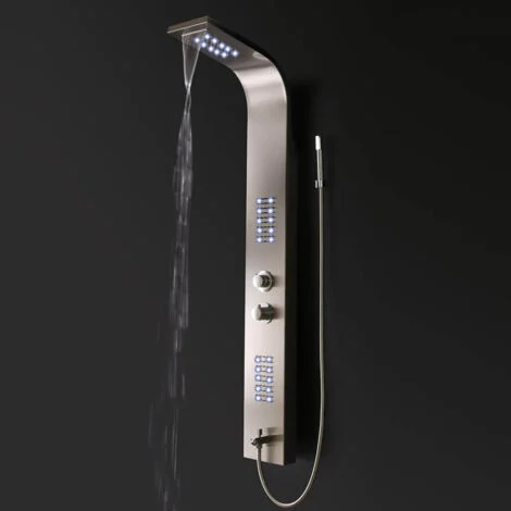 Home Deluxe - Pannello doccia a LED con doccia a pioggia ORINOCO