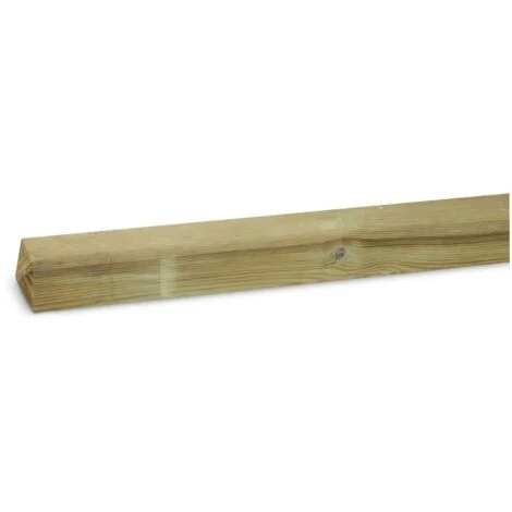 Palo 9x9x120 cm in legno impregnato in autoclave con testa a diamante