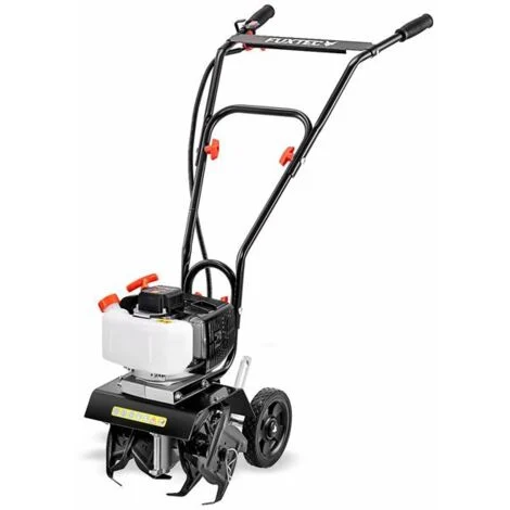FUXTEC motozappa a scoppio, FX-AF152fresatrice a motore a 2 tempi e larghezza di 23 cm, cilindrata di 51,6 cc, 2 utensili per la fresatura con altezza di 70 mm - peso netto di 14 kg