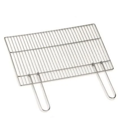 Griglia Graticola In Acciaio Cromato Per Barbecue Beton 45x33cm-dc0001