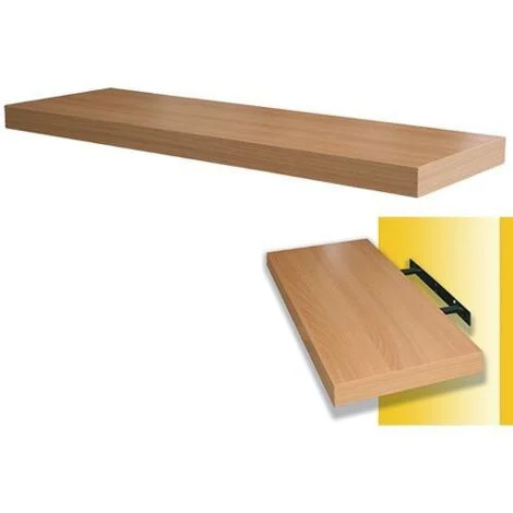 Mensola inmelaminico squadrata L60xP25xH4 cm. 1Pz