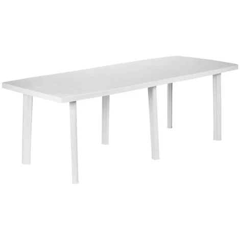 Tavolo allungabile rettangolare trio cm 216x90x72h - col. bianco