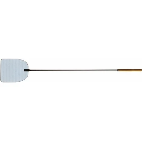 Pala inox per forno pizza rettangolare con manico in alluminio28,5 x 31 cm