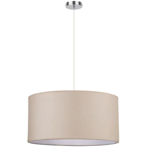 Sospensione Chanza con paralume beige FABRILAMP modello