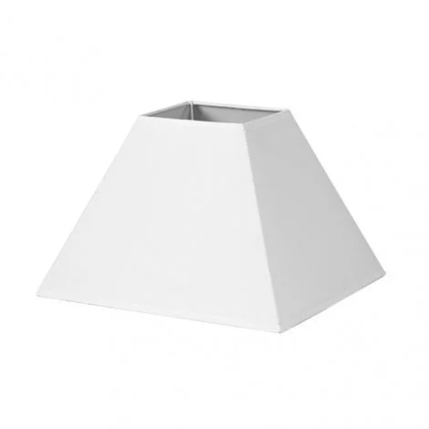 Paralume piramide mezzo e27 white 45dx20dx32h tessuto popeline