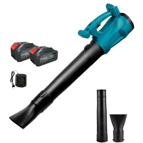 Soffiatore a Batteria Professionale Soffiatore per Foglie 2 Batterie 6 Velocita'