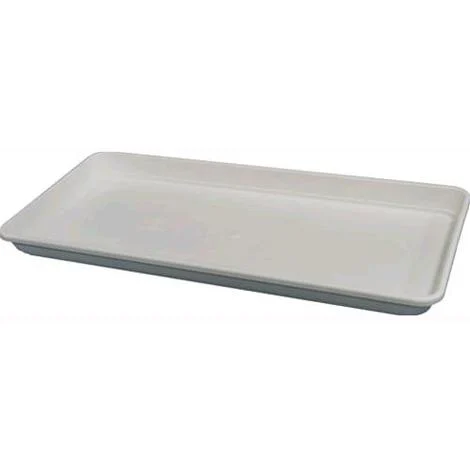 SOTTOVASO RETTANGOLARE BIANCO in resina per VASO FESTONATO da 100 cm