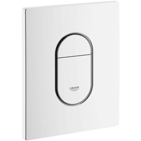 Grohe 38844SH0 Arena Cosmopolitan Piastra di Azionamento WC, Doppio Scarico, Bianco