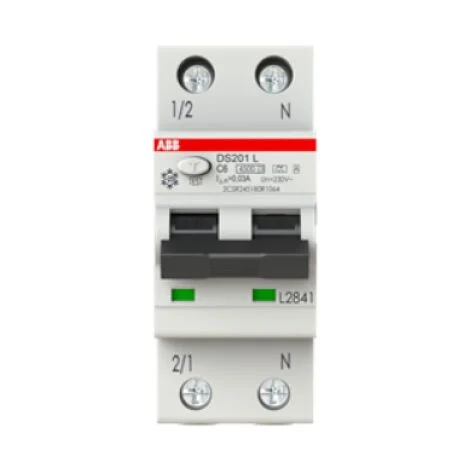 Interruttore differenziale ds201 lh 4 5ka 1p+n c10 a30 abb ds201lhc10a30