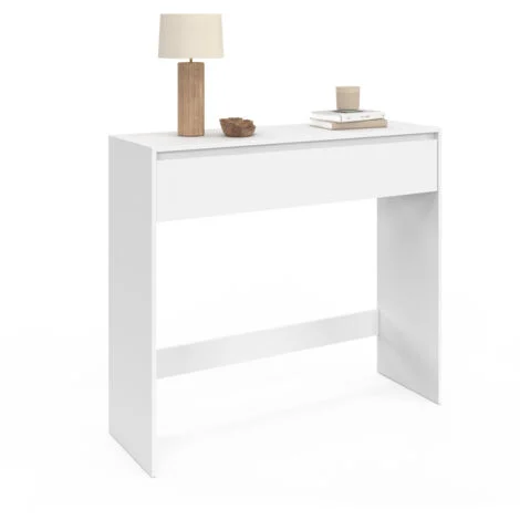 Console a 1 cassetto TOMI legno bianco