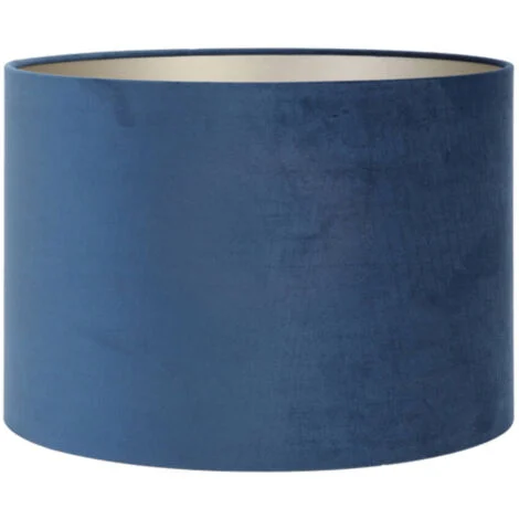 Light & Living - paralume - Velours - blu - tessile - Ø 25cm -
