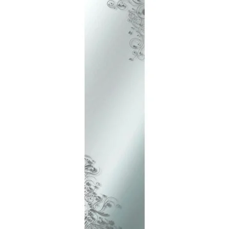 SPECCHIO A FILO LUCIDO FLOWER 32X122CM.