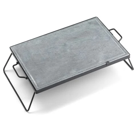 Pietra Ollare 40x60 cm con Supporto Pieghevole Ompagrill DS40/60/BLACK