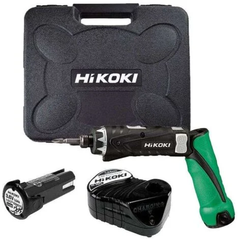 Cacciavite senza fili 3,6V HIKOKI - 2 batterie da 1,5Ah + caricabatterie - DB3DL2WCZ