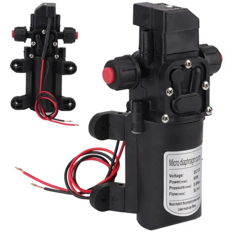 Jeffergarden Pompa dell'acqua, Pompa di trasferimento ad alta pressione DC 12V 60W ultra silenziosa Pompa elettrica portatile per la purificazione della modifica del veicolo