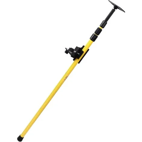 Asta telescopica per livella laser Rosvola, altezza regolabile, 2,8 m, estensibile dal pavimento al soffitto