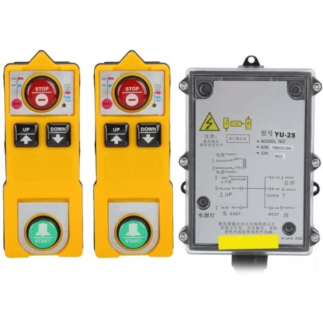 Ej.Life AC 220V Paranco industriale Paranco elettrico impermeabile con telecomando wireless Trasmettitore ricevitore per gru a ponte 328,1 piedi
