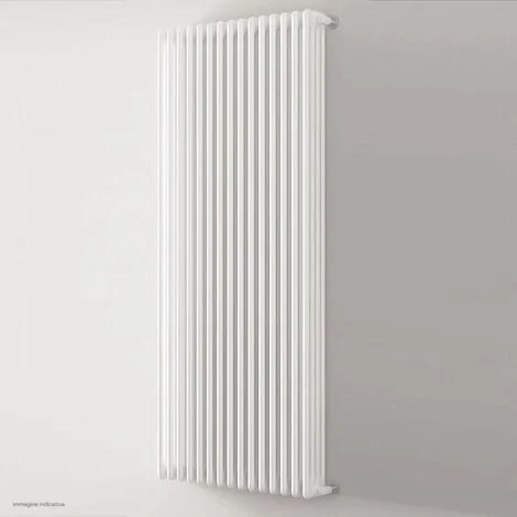 Ardesia radiatore tubolare 4 colonne h.2000 - 10 elementi - colore bianco RAL9016 - completo di tappo cieco e riduzioni da 1/2" 3541700013466