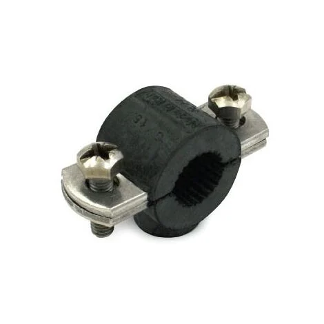 Collare con gomma ø22 (1/2") inox 304 156102304G - -RACCORDERIE METALLICHE - -