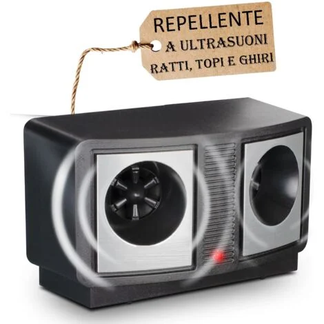 Repellente Ultrasuoni Ratti Topi e Ghiri Ideale Anche per Interni Repellente Roditori Sadokan