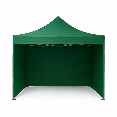 Gazebo 3x4,5 completo colore verde con 3 pareti laterali richiudibile
