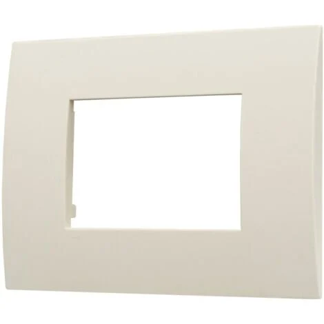ETTROIT VA83309 Placca Plastica Serie Venus 3P Colore Sabbia Compatibile Con Vimar Arke