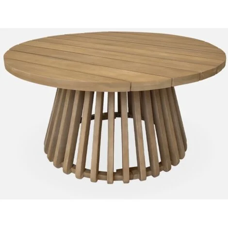Tavolino da giardino in legno di acacia, 80cm