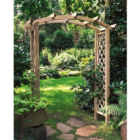 Onlywood Pergola ad Arco in Legno Impregnato 180 x 85 x 230 h. cm