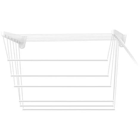 Framar Stendibiancheria Saliscendi Bianco 160 cm Acciaio Plastificato