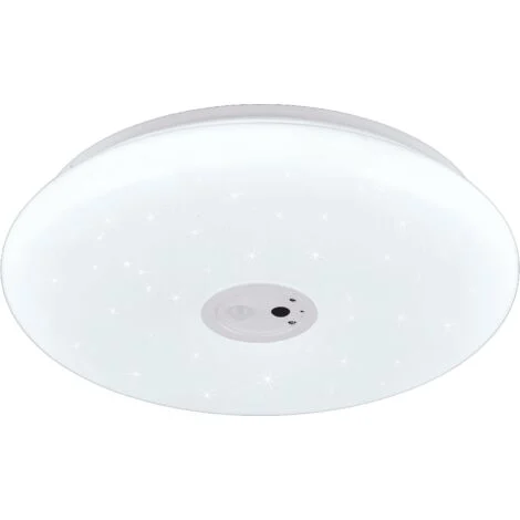Plafoniera LED con videocamera integrata, plastica, bianco, D40 cm, Vedera