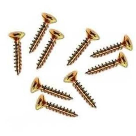 CONFEZIONE 50 PEZZI - VITI OTTONATE PERCERNIERE A METRAGGIO Ø2,5X16MM