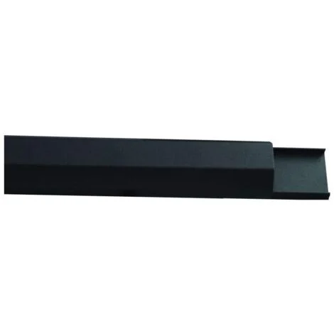 Canalina in alluminio Metronic 50 cm nera