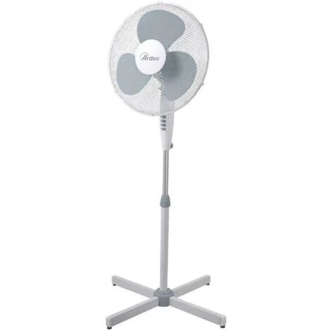 Ardes Ventilatore a Piantana 40 cm Bianco 50W per Uso Domestico