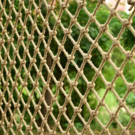 Rete di corda di canapa per recinzione per piante, rete di protezione per ringhiere di balconi ——