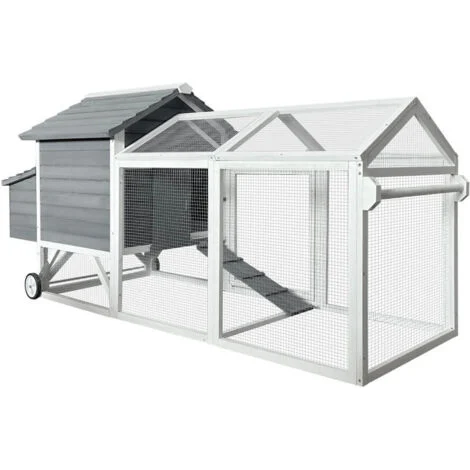 HOME DELUXE Pollaio in legno FERA - 224 x 107 cm