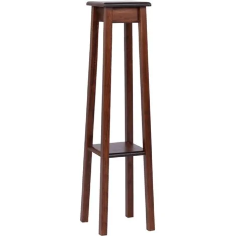 Colonna portavaso in legno arredo ingresso BIG H110 Noce