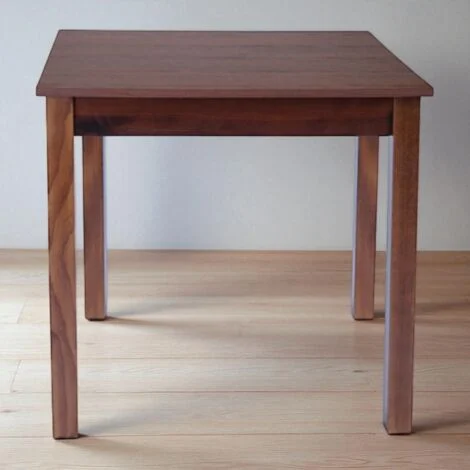 Tavolo fisso in legno con gamba quadrata RISTORANTE misura 80x80 NOCE