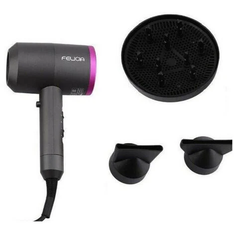 TrAdE Shop Traesio - Asciugacapelli Phon Professionale 1100w Diffusore 2 Beccucci Felicia Accessori -