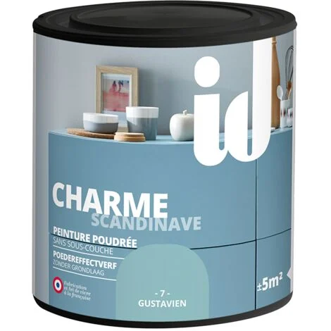 ID VERNICE OPACA E LAVABILE SENZA PRIMERCHARME COLOR AZZURRO - 0.5 LT