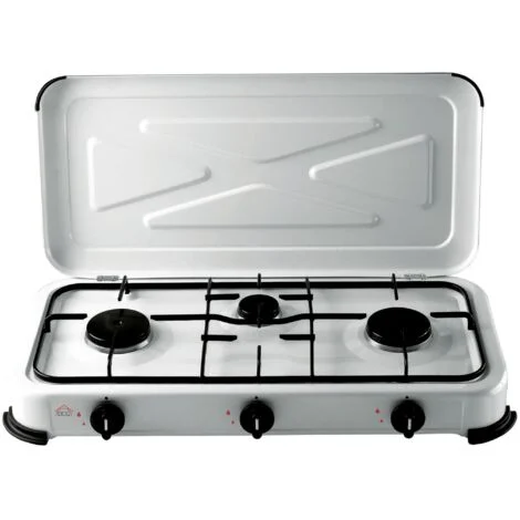 DCG Eltronic EKP 2423 Nero, Bianco Superficie piana Gas 3 Fornelli