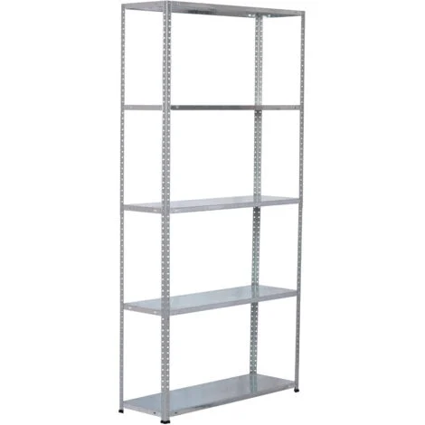 Scaffalatura metallica modulare SteelSmart con 5 ripiani 200 kg 180x30x90 cm 7house