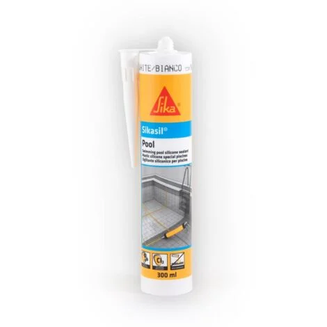 Silicone Sikasil Pool bianco cartuccia 300 ml