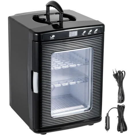 Mophorn Incubatrice nera per rettili 25L Raffreddamento e riscaldamento digitale 5-60°C, 12V/110V per piccoli rettili