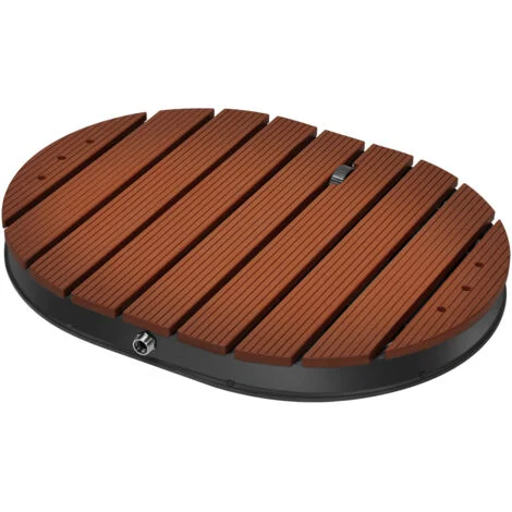 SWANEW Doccia da giardino Doccia a pavimento Con borsa impermeabile Doccia per piscina fino a 4 m Doccia esterna Doccia da campeggio Giardino WPC