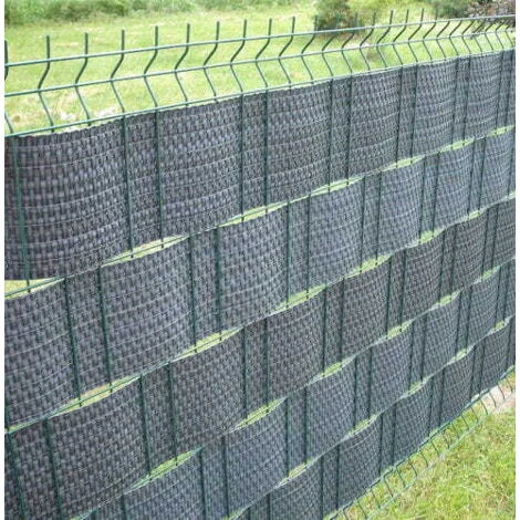 FASCIA FRANGIVISTA H19CM 2,55MT POLYRATTAN GRIGIO